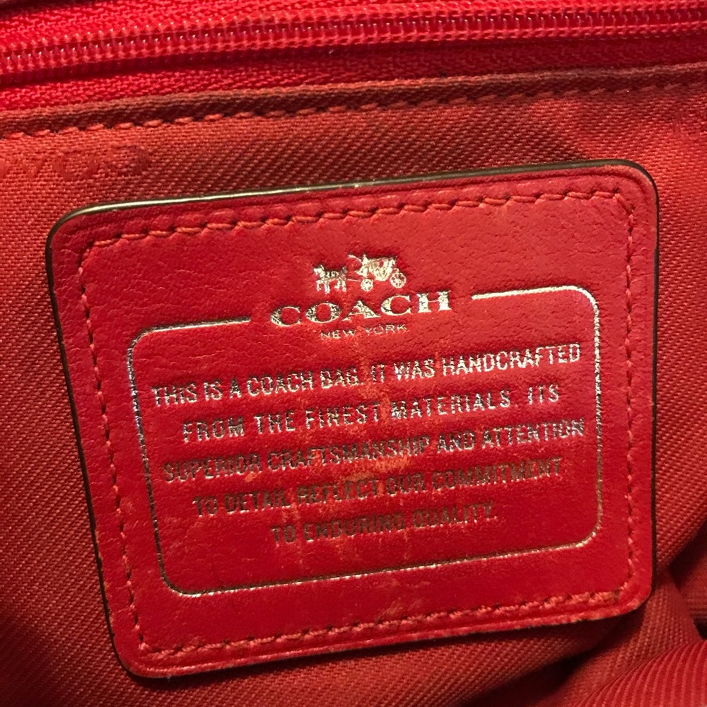 Coach Prairie Satchel Signature Khaki Jacquard VGC - Picture 8 of 8